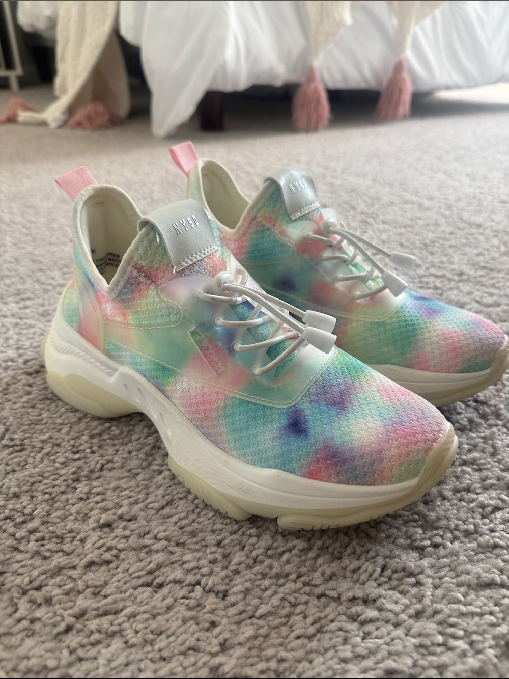 Steve Madden Pastel Tie-Dye Athletic Sneakers